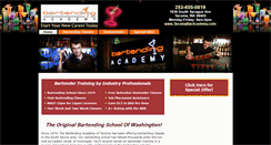 Desktop Screenshot of bartendingschoolwa.com